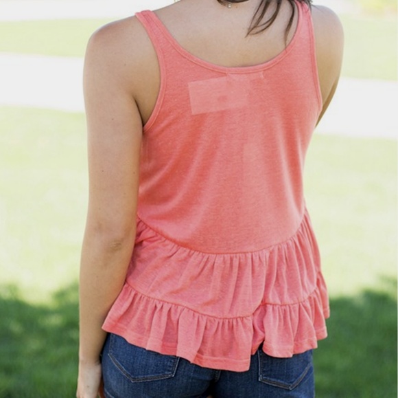 Coral sequined/beaded Tank Top - Picture 7 of 7